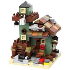 MOC Old Fishing Store Modellbausteine Set 309 STCK. Kind Zum Selbermachen Spielzeug Ziegel Geschenke - Bild 1 von 5