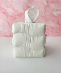 Pillow Tissue Box Cover – Modern Minimalist Decorative Kleenex Holder - Picture 1 of 15