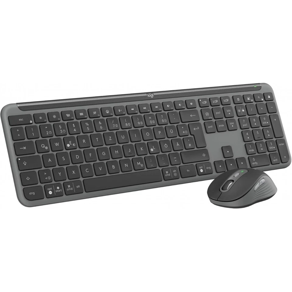 920-012483 LOGITECH MK950 Tastatur Maus QWERTZ DE kabellos graphit
