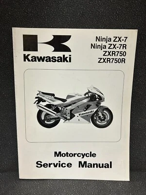 MANUAL DE SERVICIO KAWASAKI NINJA ZX7/7R ZXR750/R 99924-1139-02 1991-1992 91-92 ZX 7 Foto 1 de 4