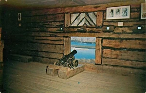 Postcard Missouri River Cannon Block House Osage Sibley Unposted - Picture 1 of 2
