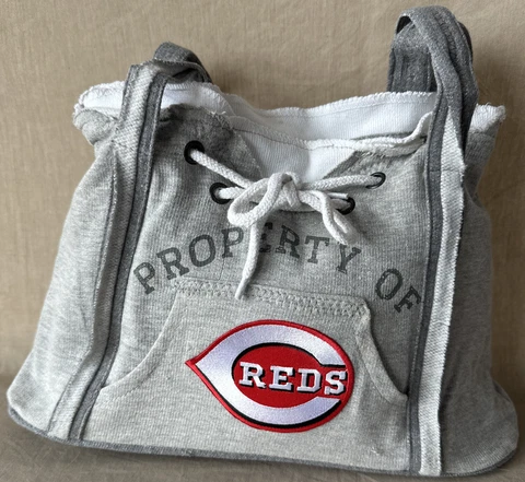 Cincinnati Reds Hoodie Purse - MLB Bag Shell Fleece Sweatshirt Cover