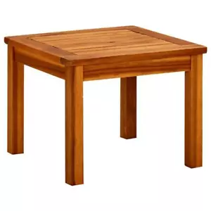 vidaXL Patio Coffee Table 17.7"x17.7"x14.2" Solid Acacia Wood - Picture 1 of 7