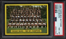 1986 Topps Football Box Bottoms Hand Cut Chicago Bears PSA 8 NM-MT 2878