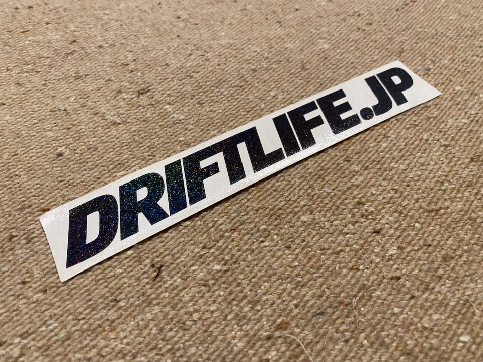 DRIFT LIFE NEGRO ARCO IRIS CALCOMANÍA METÁLICA PEGATINA BOFETADA JDM 8 PULGADAS Foto 1 de 1