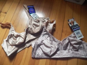 Two, Bali 40C Double Support Wireless Lace Front Bras 3820 NWT Pink, Nude - Picture 1 of 4