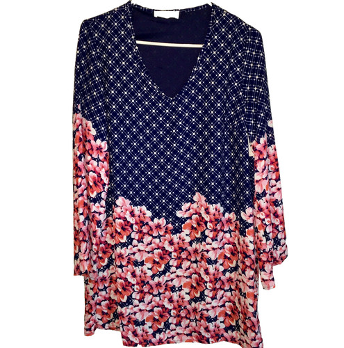 VETEMENTS ABITO TUNICA TUBINO STAMPA BORDO PESCA LOVE FODERATO MANICA LUNGA DONNA TAGLIA M NUOVO SENZA ETICHETTE