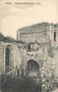 Postcard Wisby (Visby) Sweden. The Holy Spirit Church Ruins - Foto 1 di 2
