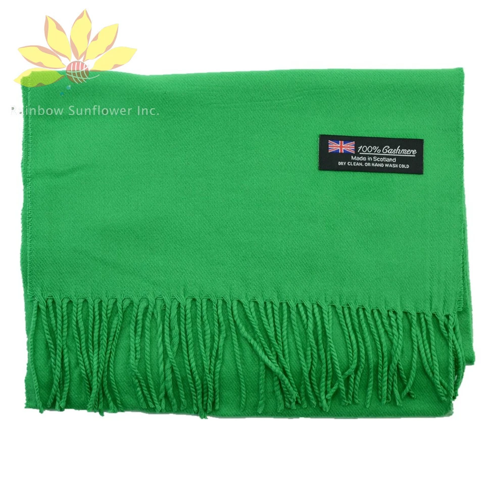 Venta al por mayor Lote Unisex 100% CACHEMIRA ESCOCIA Bufanda Pura Color Sólido Súper Suave Foto 1 de 1