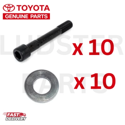 NEW GENUINE OEM 3SFE NEW HEAD BOLT SET OF 10 AND 10 WASHERS - image 1 of 2