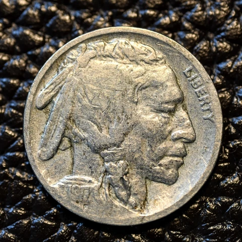 (ITM-4932) 1917-D Buffalo Nickel ~  Fine+ (F+ / FN+) Condition ~ SHIPS FREE! Cover
