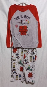 Snoopy Christmas Family Pajamas Women's sz S Warm & Cozy Holiday PJ's - Picture 1 of 1