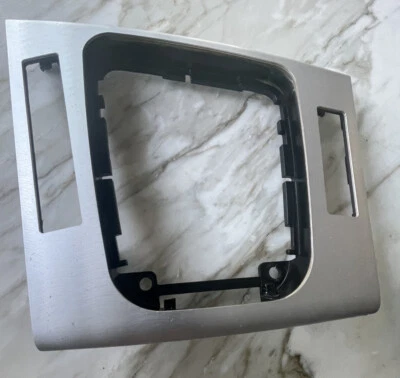 1999-2005 BMW E46 330i 325i 323i CENTER CONSOLE GEAR COVER BEZEL BRUSHED METAL🟠 - Image 1 of 4