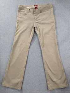 Dickies Pants Womens Size 15 Beige Chino Stretch Bootcut Flat Front City Style - Picture 1 of 13