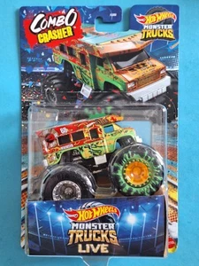 BigFoot / Gunkster 🔥 1:64 Monster Trucks Mattel Combo Crasher 4x4 Truck Live - Picture 1 of 3