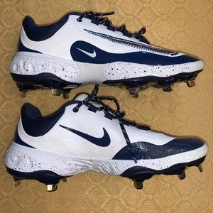 Nike Alpha Huarache Elite 4 tacchetti da baseball bassi bianco navy FD2745-107 uomo 9,5 - Foto 1 di 7