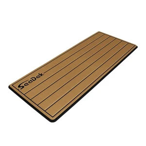 SeaDek 14” x 36" 20mm Dual Density Small Teak Helm Pad w/SeaDek Logo - Brushe... - Picture 1 of 1