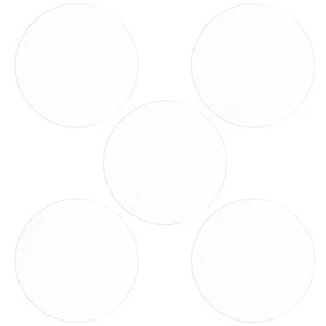 5 pièces 50 mm TPU souple mat antireflet transparent rond montre protecteurs d'écran en verre - Photo 1 sur 7
