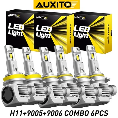6x H11 9006 9005 Faro LED + Luz antiniebla para Toyota Corolla 09-2013 RAV4 2006-11 Foto 1 de 4