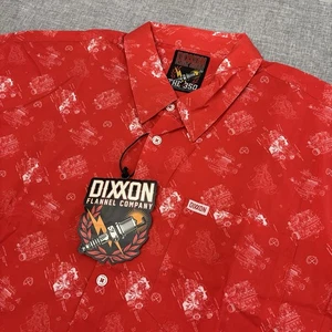 Dixxon Flannel Company Mens 5X The 350 Engine Mechanic Button Up Party Shirt - Picture 1 of 11