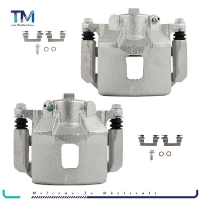 Pair Front Brake Calipers w/ Bracket For 2007 2008 2009 2010 Chevrolet Cobalt - Image 1 of 4