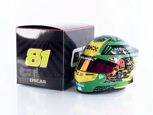 MINI HELMET 1/2 - CASQUE OSCAR PIASTRI - MCLAREN AUSTRALIAN GP 2025 4100424 - Picture 1 of 1