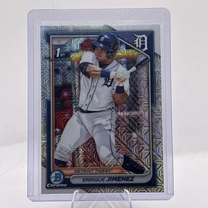 Enrique Jimenez 1st Mojo Refractor Rookie 2024 Bowman Chrome Card #BCP-31 Tigers - Picture 1 of 2