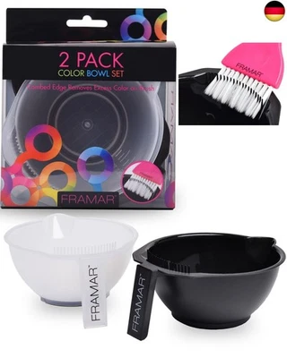 FRAMAR Färbeschale Friseur 2er Pack - Farbschale Friseur, Haarfärbeschale, S