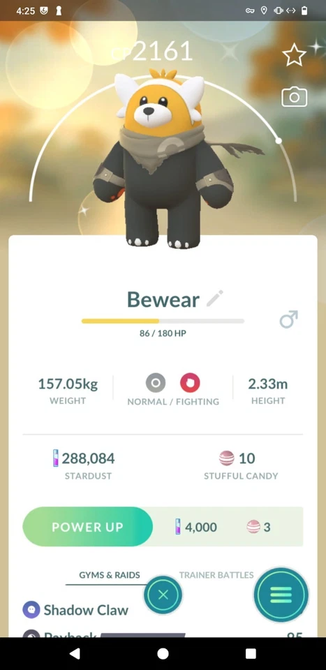 ✨ Shiny Bewear ✨  P T C - 20k stardust -  Description - Image 1 of 1