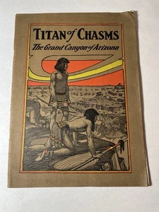 Vintage Titan of the Chasms The Grand Canyon of Arizona Sante Fe Railroads 1903 - Picture 1 of 7
