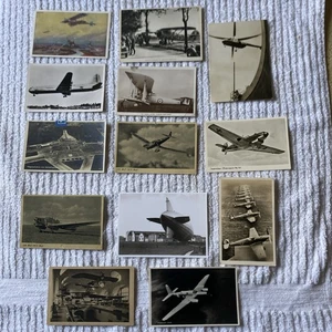 Vintage Aviation Postcard Lot (13) German WW2 Luftwaffe British Etc Aircraft - Picture 1 of 19