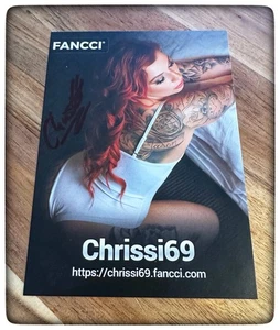 NEU * Autogrammkarte von Chrissi69 * Venus 2025 * Webcam Girl * BRAND NEU - Bild 1 von 1