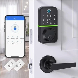 WiseGear Smart Door Lock Deadbolt with Keypad Keyless Entry Door Fingerprint - Picture 1 of 12