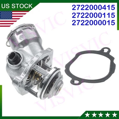 Thermostat w/ Housing for Mercedes Benz C230 C280 C300 C350 E350 ML 2722000415 Foto 1 de 4