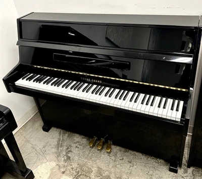 Young Chang E101 Upright Piano 43"x51 1/2" Polished Ebony - Image 1 of 4