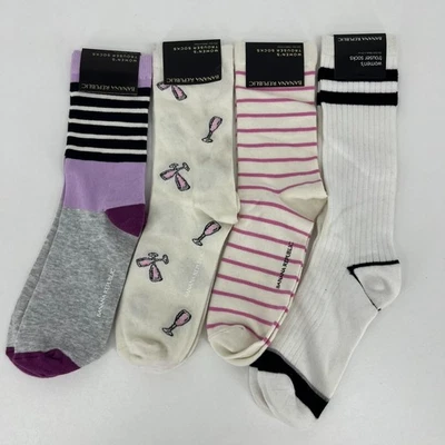 Lot of 4 Banana Republic Trouser Socks Women's One Size Multicolor Mid Calf NWT - Image 1 of 4