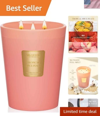 Tropical Spice Peach Scented Candle - Large 35oz - Image 1 of 4