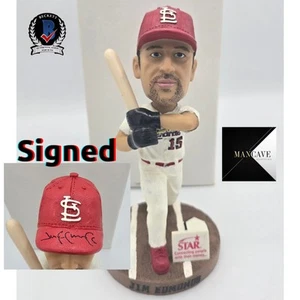 HANDSIGNIERT JIM EDMONDS SIGNED MEMPHIS REDBIRDS 2003 SGA BOBBLEHEAD BECKETT COA - Bild 1 von 4