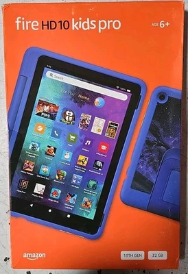 Tablet Amazon Fire HD 10 Kids Pro 13ª Generación 32 GB WiFi Azul Nebulosa Foto 1 de 2