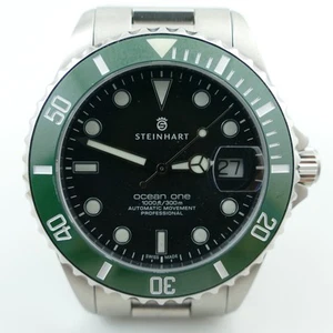 Steinhart Ocean One 39mm Automatic Professional Diver's Green Wristwatch Ceramic - Picture 1 of 6