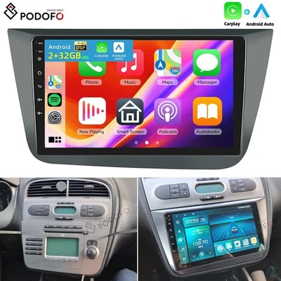 Autoradio NAVI Für Seat Altea XL 2004-2015 Toledo 9" Android 15 GPS WIFI BT RDS - Bild 1 von 4