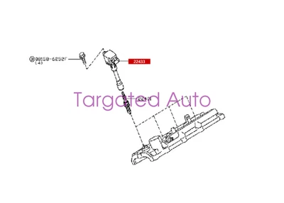 22448JA00A 2009-2012 For Nissan Versa Cube 1.8 U5422 4pcs NGK OEM Ignition Coils Foto 1 de 4