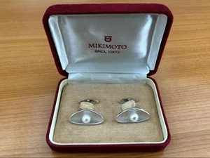 Pearl cufflinks from Ginza Mikimoto - Picture 1 of 6