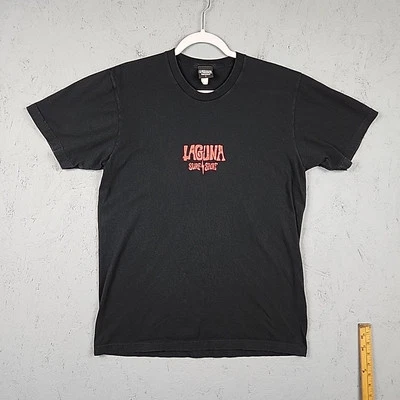 Vintage Y2K Laguna Beach Surf Sport Shirt Mens Large Tribal Graphic Logo Surfing - Image 1 of 4