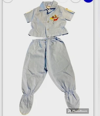 Conjunto de 2 piezas Mayfair vintage azul bebé bordado. Recién nacido  Foto 1 de 4