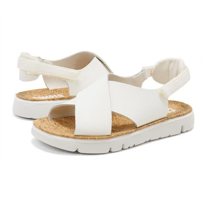 Women's Camper Oruga White Leather Slingback Sandals, K200157-046 - Image 1 of 4