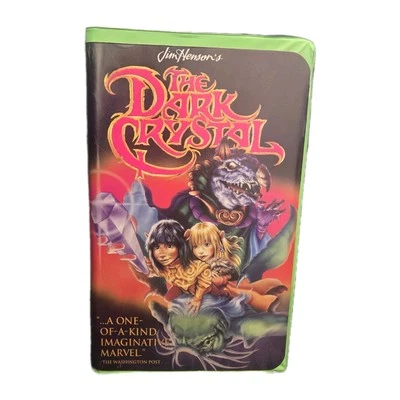 The Dark Crystal VHS Jim Henson Video Neon Green Clamshell Case 1994 Fantasy  Foto 1 de 4