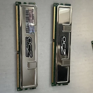 2 GB 2x1 GB PC-3200 DDR-400 OCZ OCZP4002GK PLATINUM EDITION RAM MEMORY KIT PC3200 - Foto 1 di 8