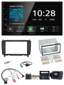 Kenwood Bluetooth Lenkrad DAB USB 2DIN Autoradio für Mercedes CLK A209 C209 2004 - Bild 1 von 13
