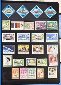 Sheet of Stamps - PITCAIRN ISLANDS - Queen Elizabeth II 1950-60s MINT/VF - Picture 1 of 1